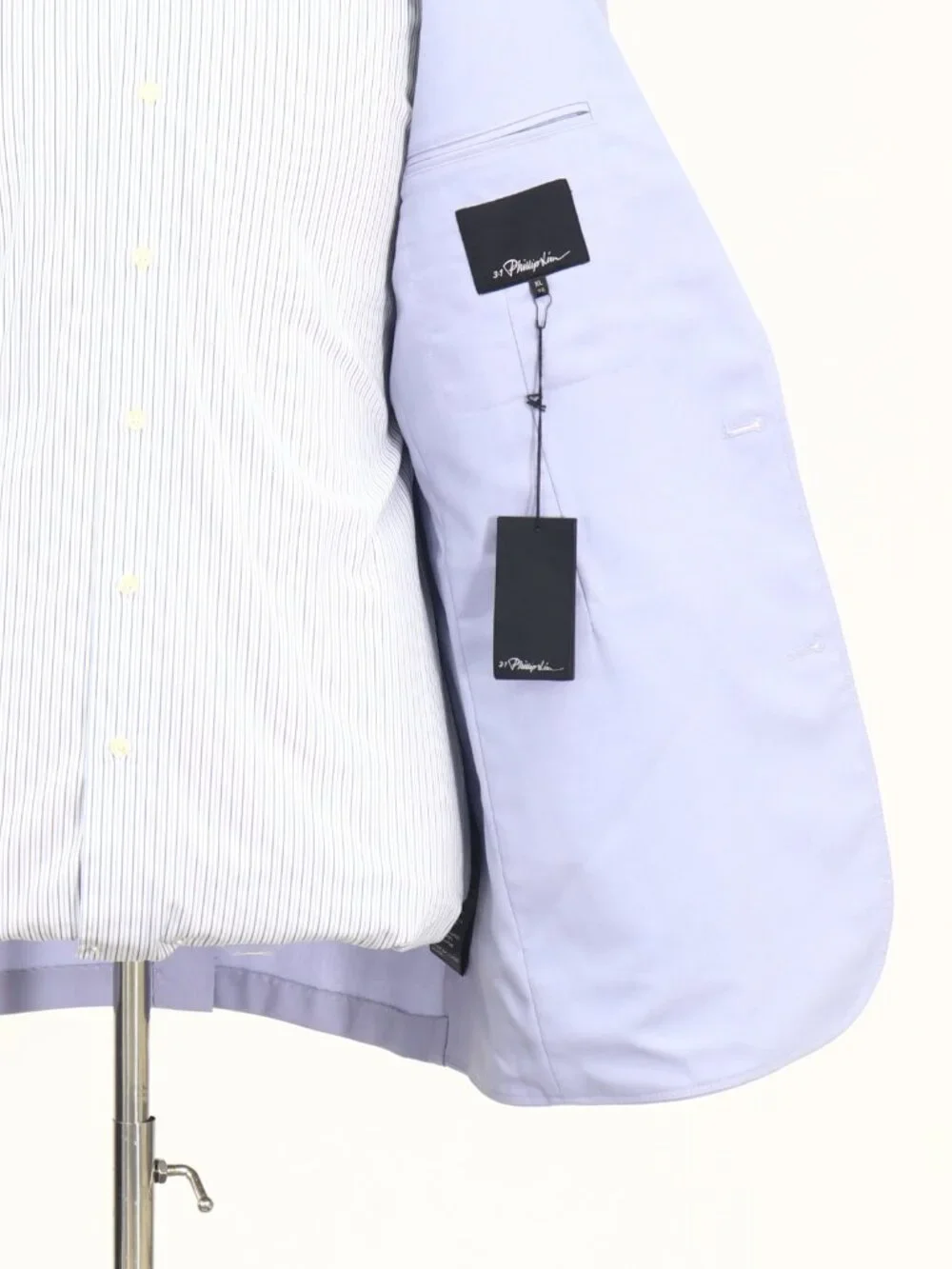 3.1 Phillip Lim 40L Blue Blazer Sport Coat Jacket 2-Button Solid W871